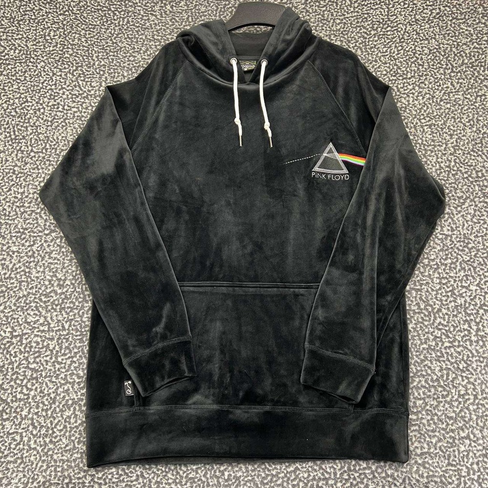 Pink‎ Floyd Hoodie Men XL Velour Grassroots California Pullover Long Sleeve